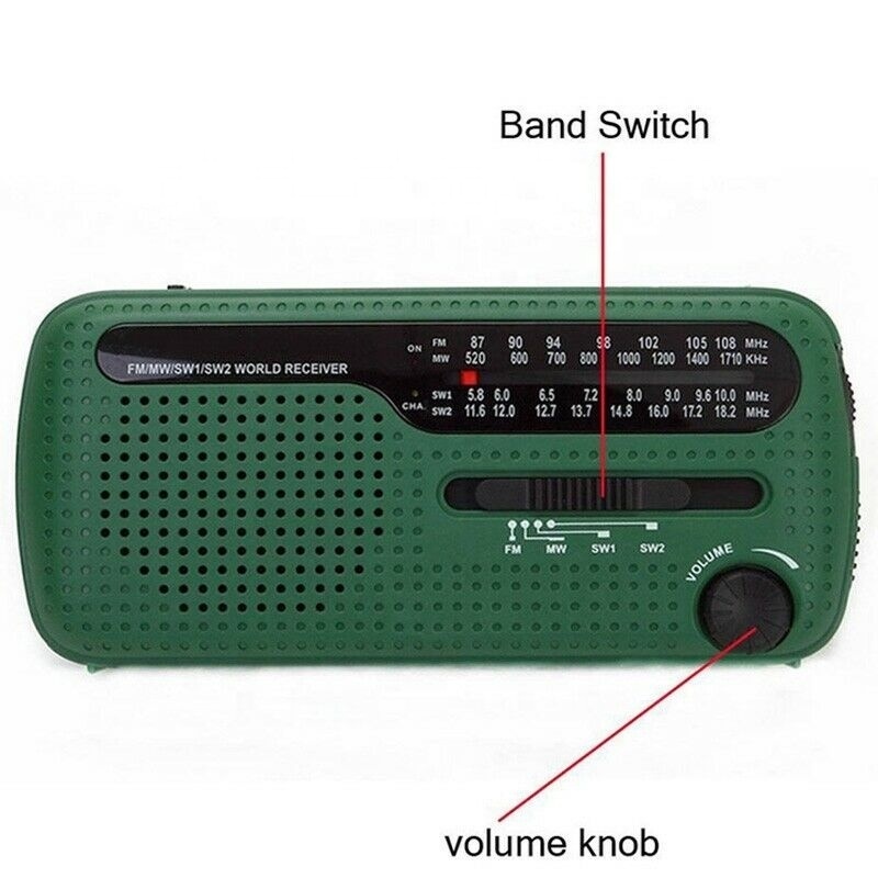 Emergency Earthquake Kit Portable Radios Battery and Ac Powered, Fm Radio, Hand Crank solar torch with radio cell phone charger