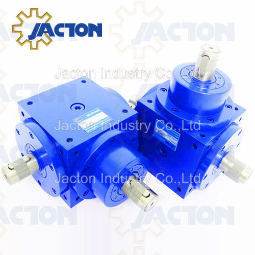 JTP170 Cubic Bevel Gearbox is a shaft drive 90 degree right angle bevel gearbox  in heavy duty screw jack lift systems