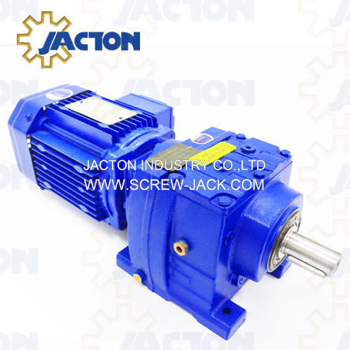 Helical Gearbox R37 RF37 Speed Reducer Geared Motor for Conveyor and Elevator with 110V 120V 220V 230V 240V AC Motor