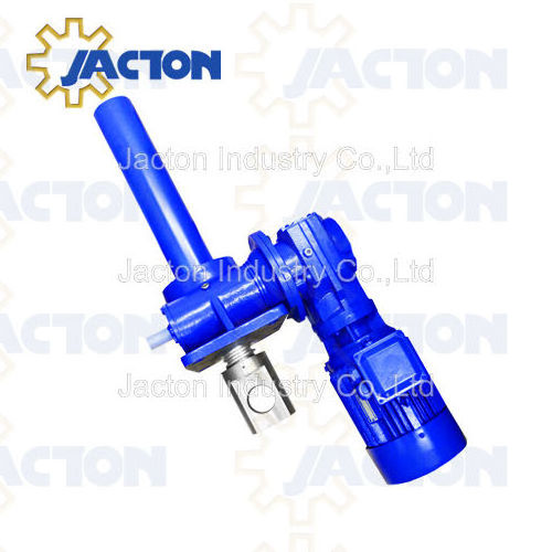 small DC motorised screw jack which can lift 3 tonnes of load by using worm gear