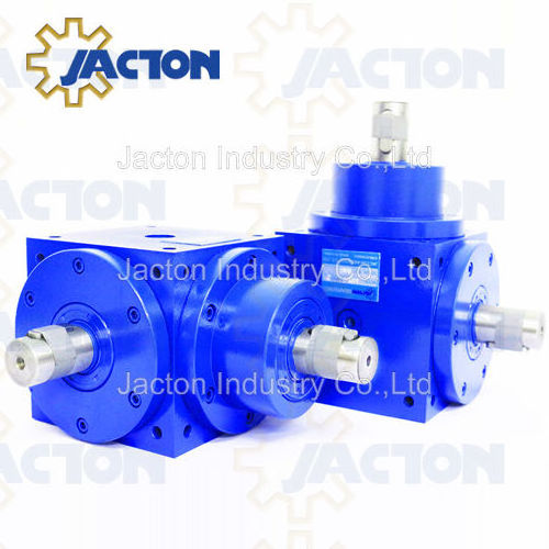 JTP170 Cubic Bevel Gearbox is a shaft drive 90 degree right angle bevel gearbox  in heavy duty screw jack lift systems