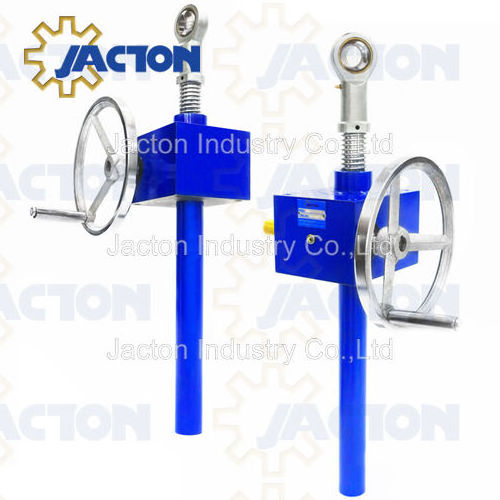 Customize hand wheel manual screw jacks 25KN 500MM stroke jack screws manual worm gear screw jack