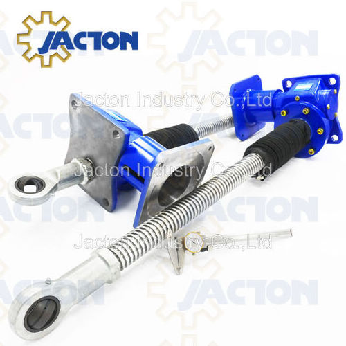 UK Customers import JT-2T 2 ton high lift electric jack acme threaded rods,motor driven screw shafts,mechanical motorised jack