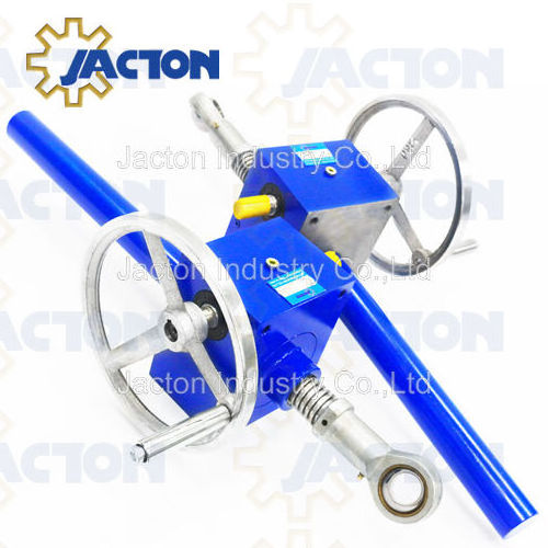 Customize hand wheel manual screw jacks 25KN 500MM stroke jack screws manual worm gear screw jack