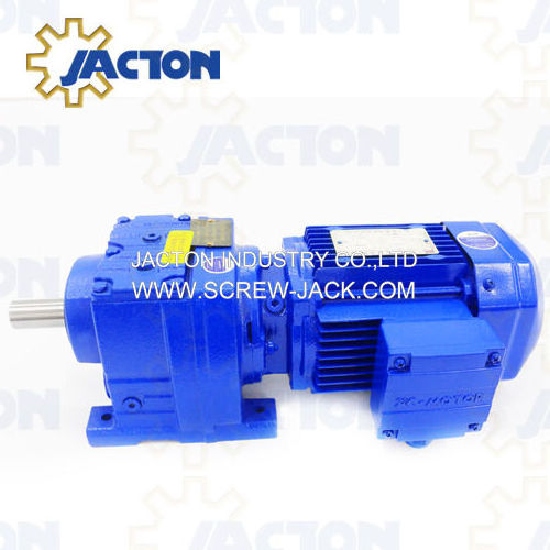 Helical Gearbox R37 RF37 Speed Reducer Geared Motor for Conveyor and Elevator with 110V 120V 220V 230V 240V AC Motor