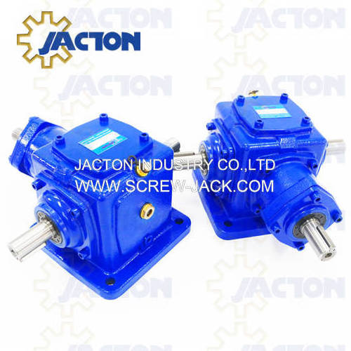 JT15 Spiral Bevel Gearbox called bevel 90 degree drive gearbox is in linear threaded lifting system