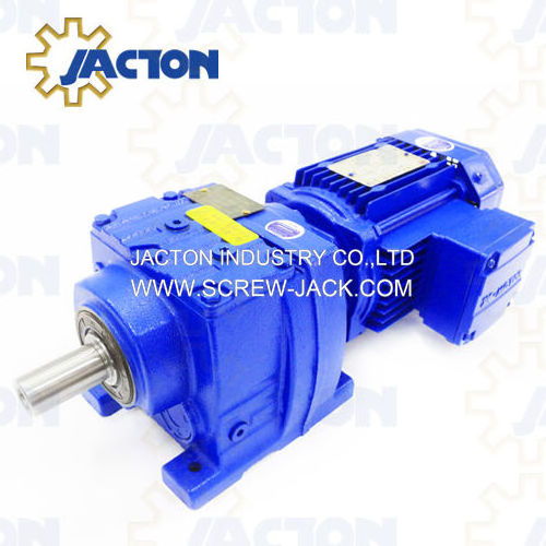 Helical Gearbox R37 RF37 Speed Reducer Geared Motor for Conveyor and Elevator with 110V 120V 220V 230V 240V AC Motor