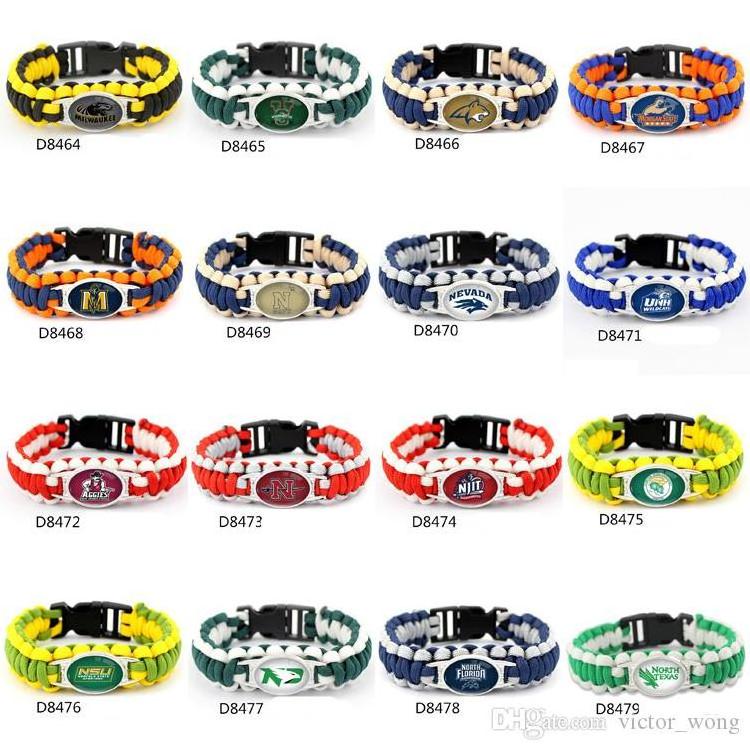 Customizable Nfl Outdoor Lifesaving Football Team Umbrella Rope Camping Lifesaving Bracelet