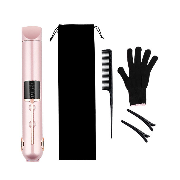 Jadeempress Professional Ionic Flat Iron Hair Straightener Mac Fer A Lisser Rechargeable/