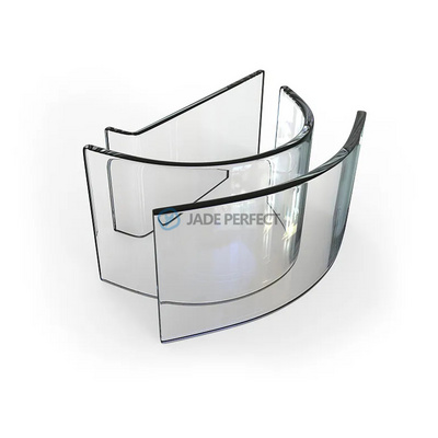 Custom size curved tempered glass bent double tempered glass panels supplier