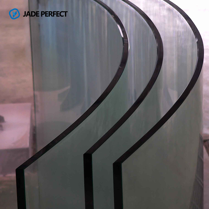 Custom size curved tempered glass bent double tempered glass panels supplier