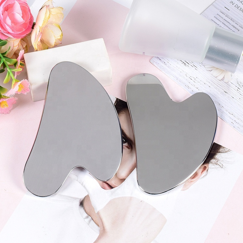 Gua Sha Stainless Steel Scraping Massage Tool Custom-Gua-Sha-Tool Stainless Steel Recycled Stainless Steel Gua Sha