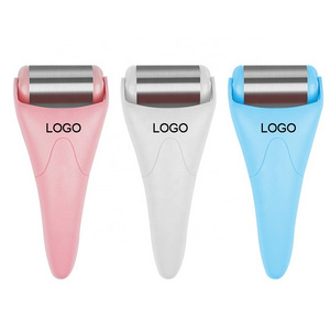 Facial Massager Ice Cube Roller To Depuff Skin Cooling Silicone Ice Facial Roller Metal Ice Facial Roller