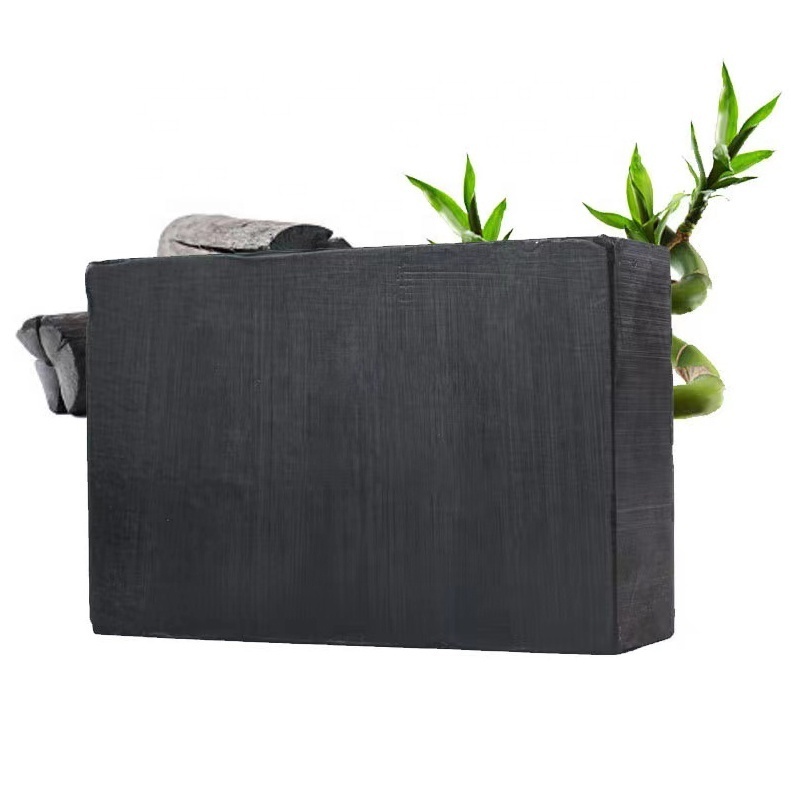 Savon au charbon de bambou wholesale whitening handmade activated charcoal soaps black organic natural bamboo charcoal soap