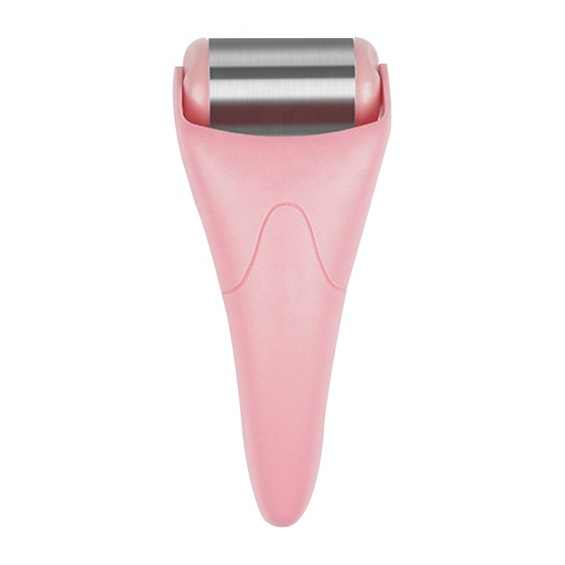 Facial Massager Ice Cube Roller To Depuff Skin Cooling Silicone Ice Facial Roller Metal Ice Facial Roller