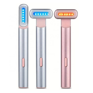 2024 LED Red Blue Light Eye Machine Rechargeable Skin Lifting Device for Eye Dark Circles Face Care Ems Beauty Wholesale Tool