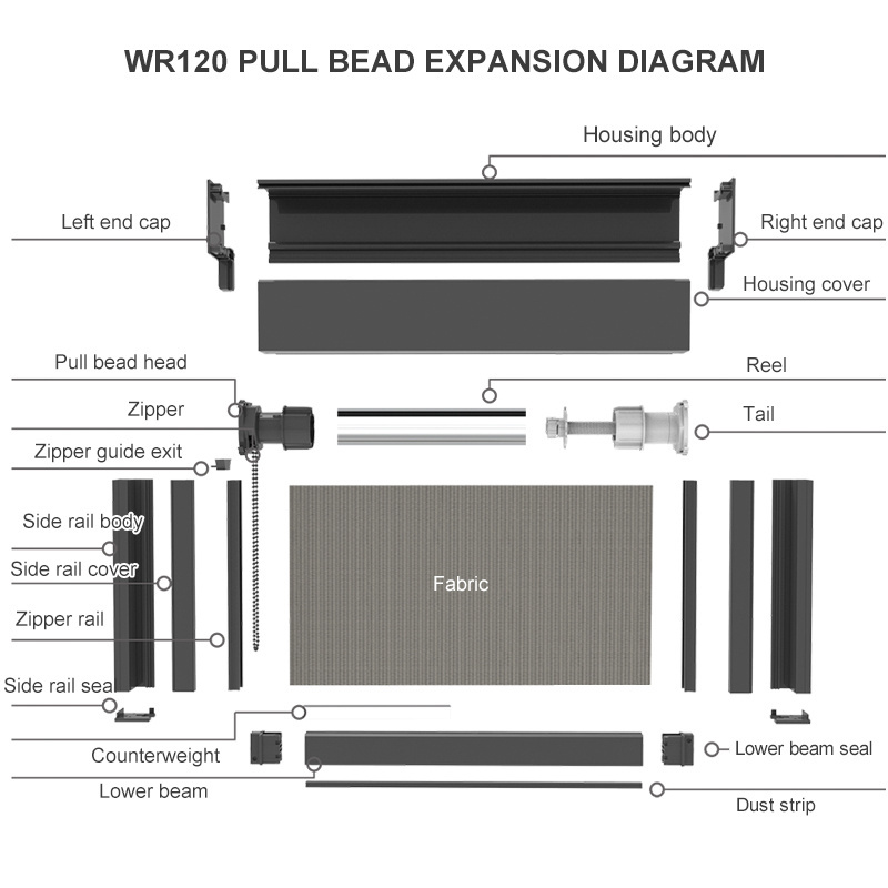 High Quality Aluminum Rolling Shutter Windows Windproof Outdoor Electric Roller Shutter