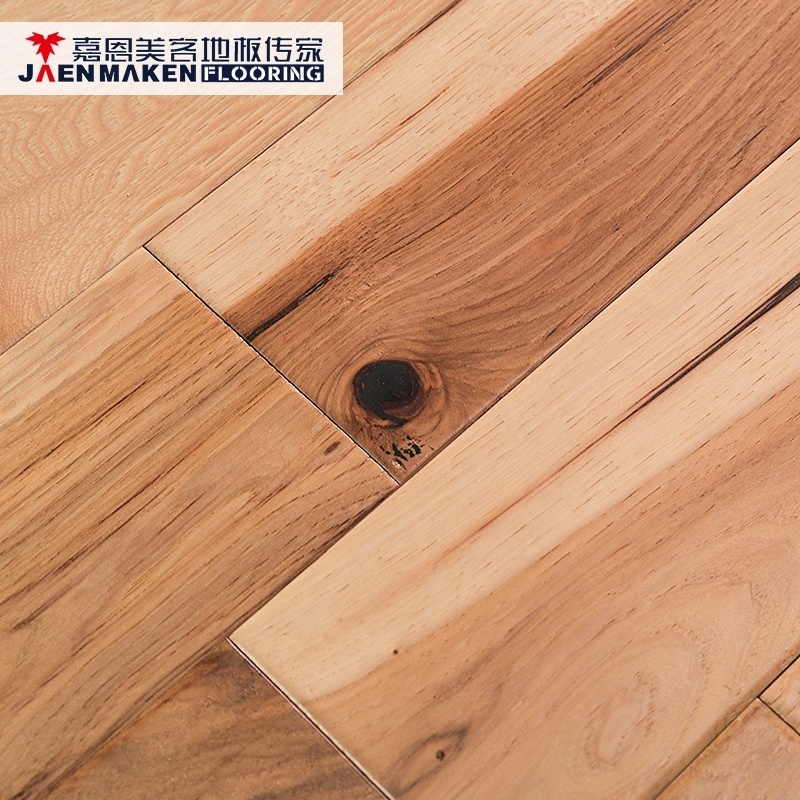 Hickory Solid Hand Scraped Wire Brushed Hardwood Flooring Manufacturers