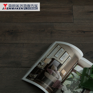 Grey Timber Solid Hardwood Flooring Hand Scraped Waterproof 18 Mm or 15mm Oak Flooring White Oak Apartment Grey Shadow Jaenmaken