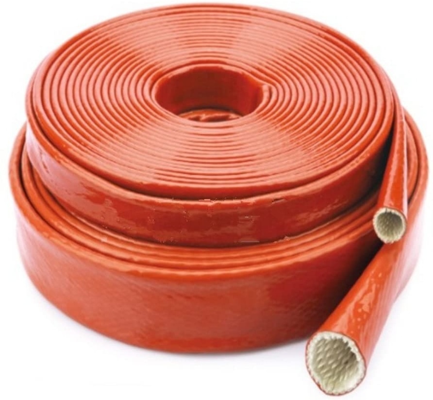 JAS High Temperature Fiberglass Cable Sleeve Hose And Fire Resistant Cable High Temperature Fiberglass Braided Cable Sleeve