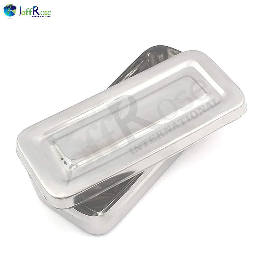 High Quality Stainless Steel Instruments Solid Box Catering Equipment Square Plate Serving Tray Accessories