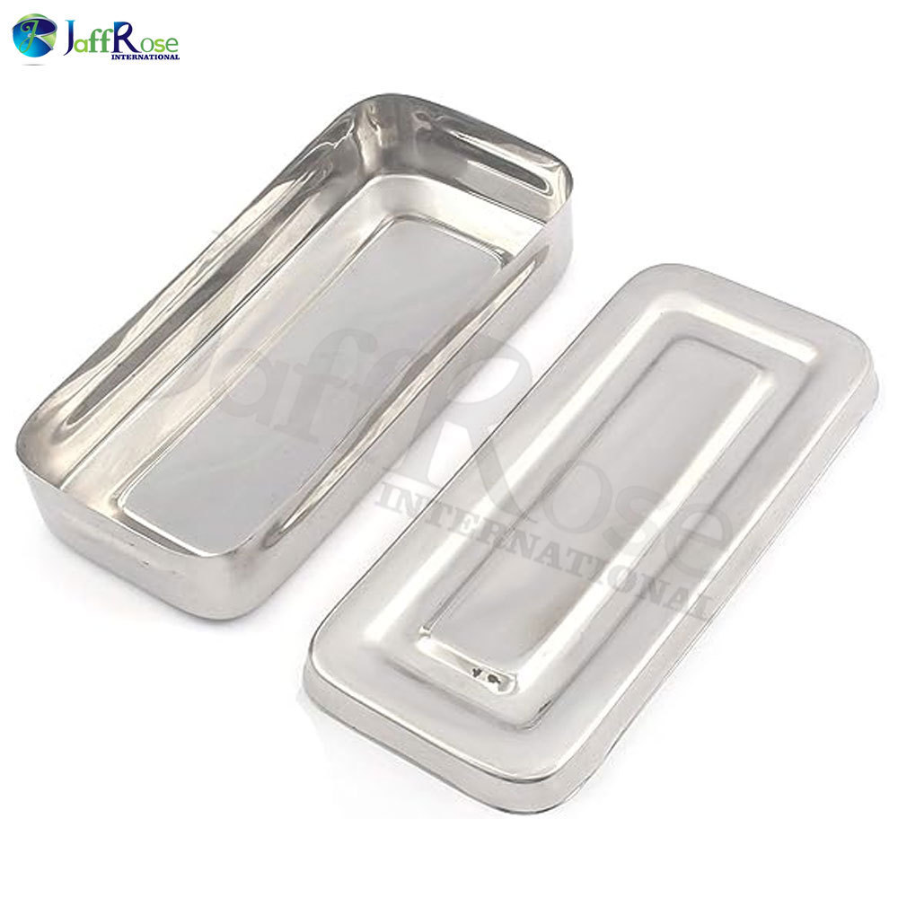 High Quality Stainless Steel Instruments Solid Box Catering Equipment Square Plate Serving Tray Accessories