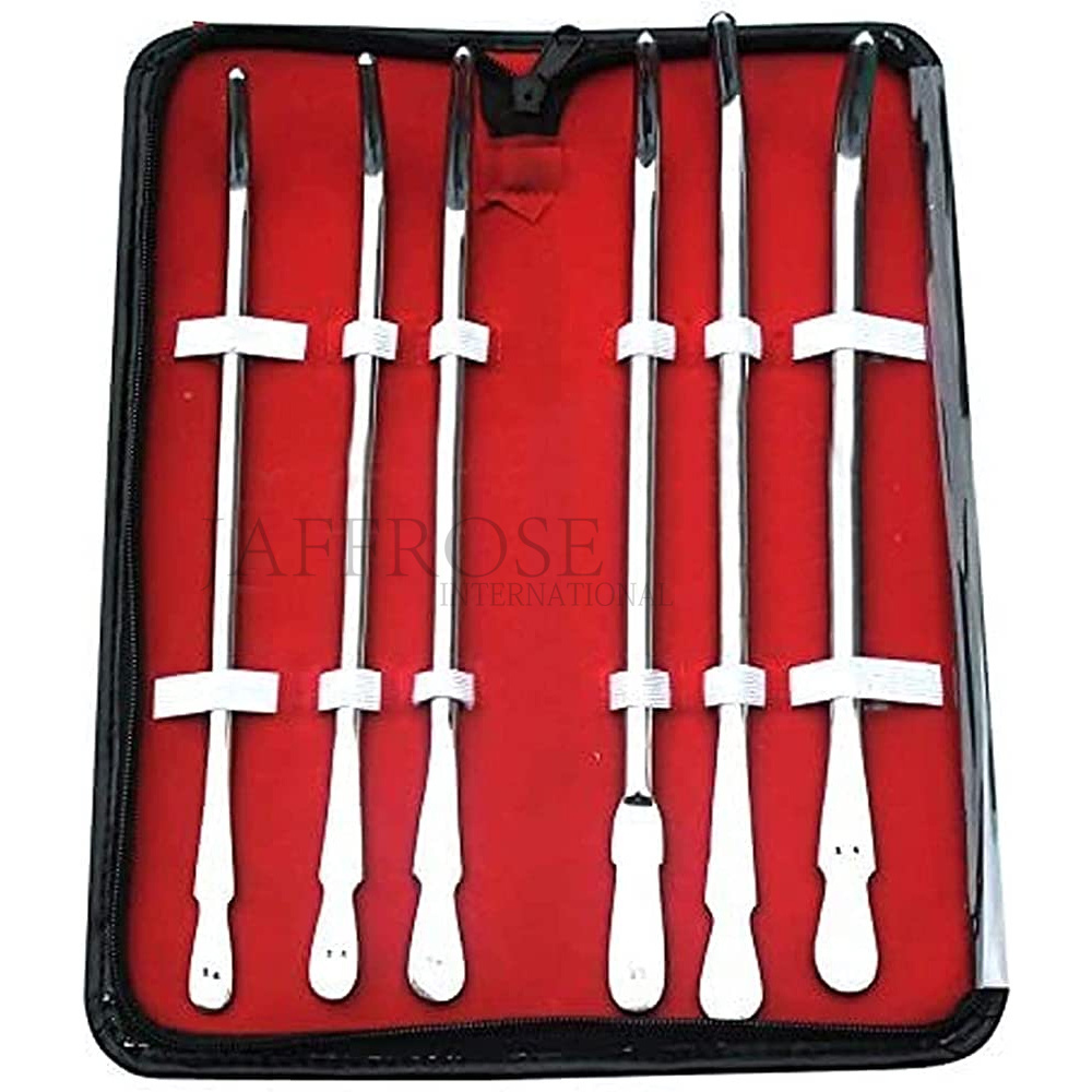 Van Buren Sounds Set of 6 Pieces A+ Quality Urology Instruments Van Buren Sounds with A Carrying CASE