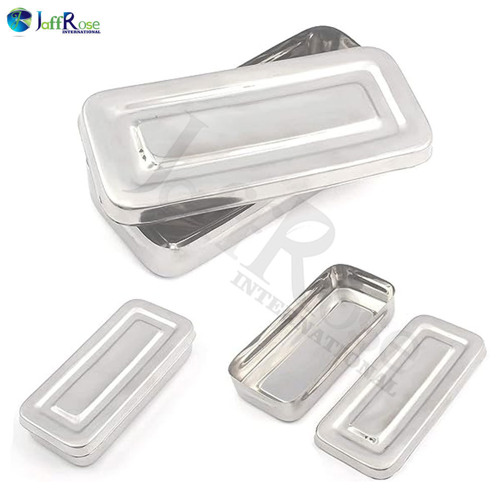 High Quality Stainless Steel Instruments Solid Box Catering Equipment Square Plate Serving Tray Accessories