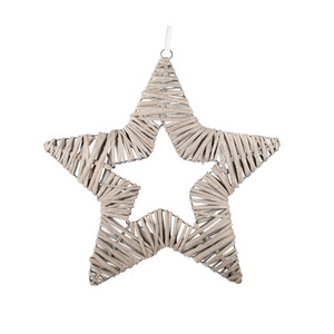 2023 UK  HOT SALE Wholesale Festive Display Wall Hanging Christmas Willow Star Christmas Tree  navidad Decoration