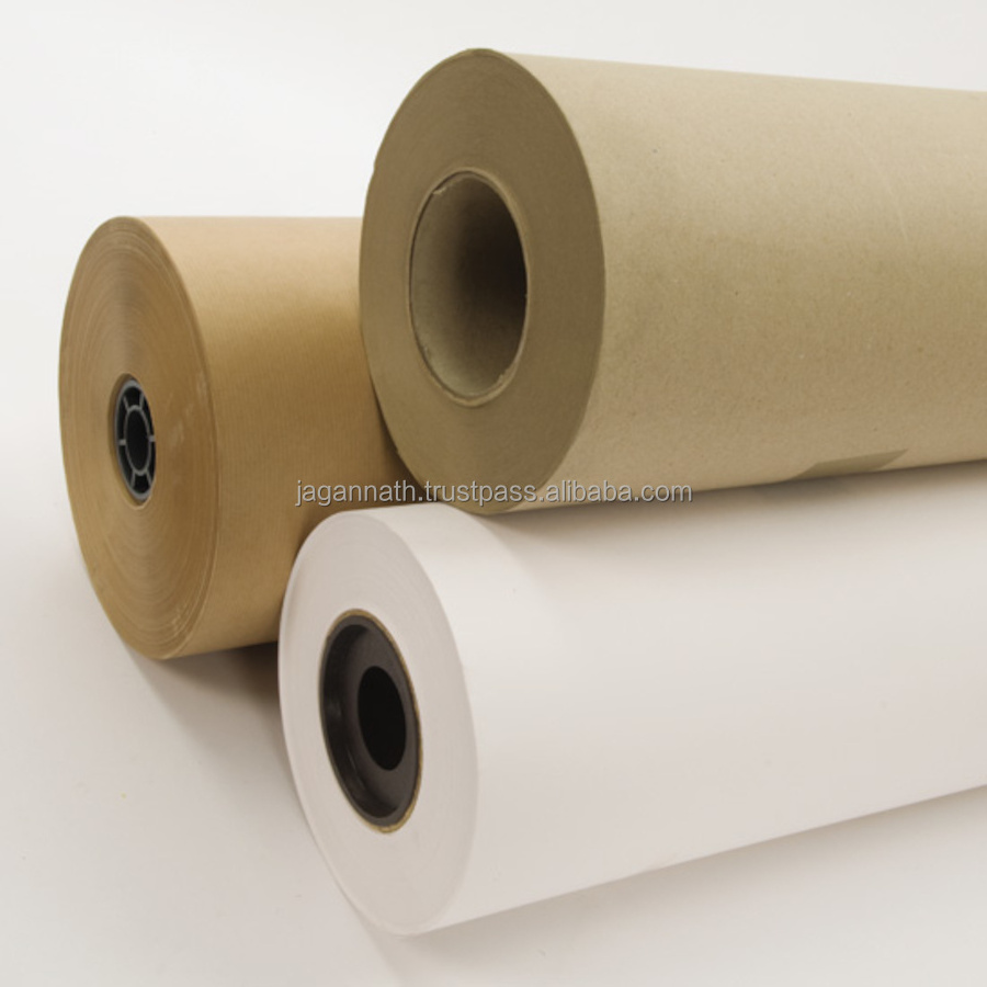 Customizable brown color high quality gloss/matte finish PE coated kraft paper from India Buy At Best Price