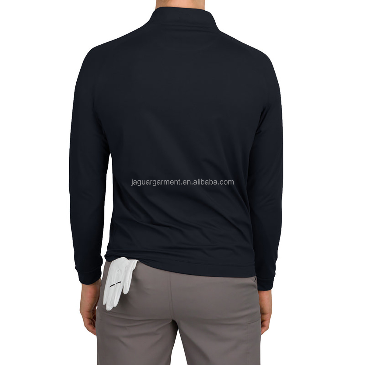 Golf Vendors Wholesale 1/4 Zip Pullover Golf Long Sleeve T Shirts Polo Shirt Mens Golf Pullover hoodie With Pockets On The Side