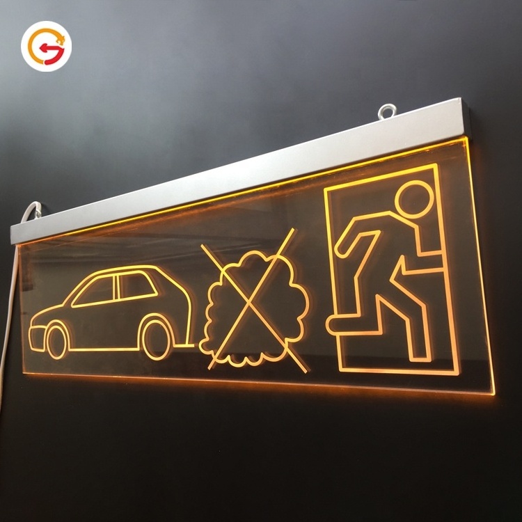 JAGUARSIGN Manufacturer Custom Emergency Exit Sign LED Light UL Exit Sign for Underground Parking