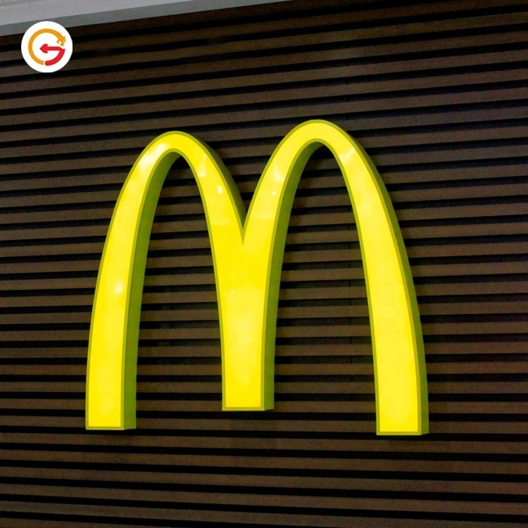 JAGUARSIGN Manufacturer Custom Outdoor McDonald's Led Advertising Light Box 3D Vacuum Formed Sign MC Donalds Enseigne