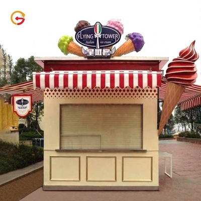 JAGUARSIGN Manufacturer Custom Coffee Shop Kiosk Outdoor Food Booth Kiosk Ice Cream Kiosk