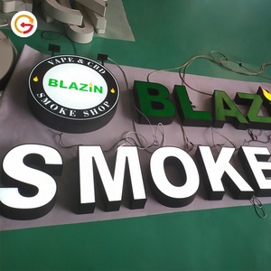 JAGUARSIGN Manufacturer Custom Smoke Shop LED Sign Waterproof Smoke Shop Signage Storefront Name Sign