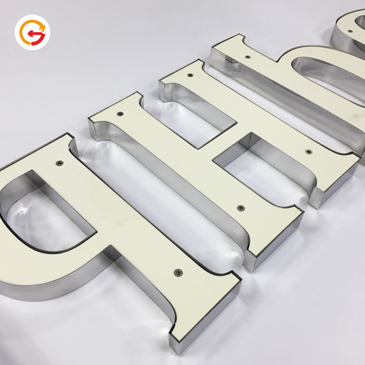 JAGUARSIGN Manufacturer Custom Mirror Finished Stainless Steel Letters Polished 304 Stainless Steel Sign