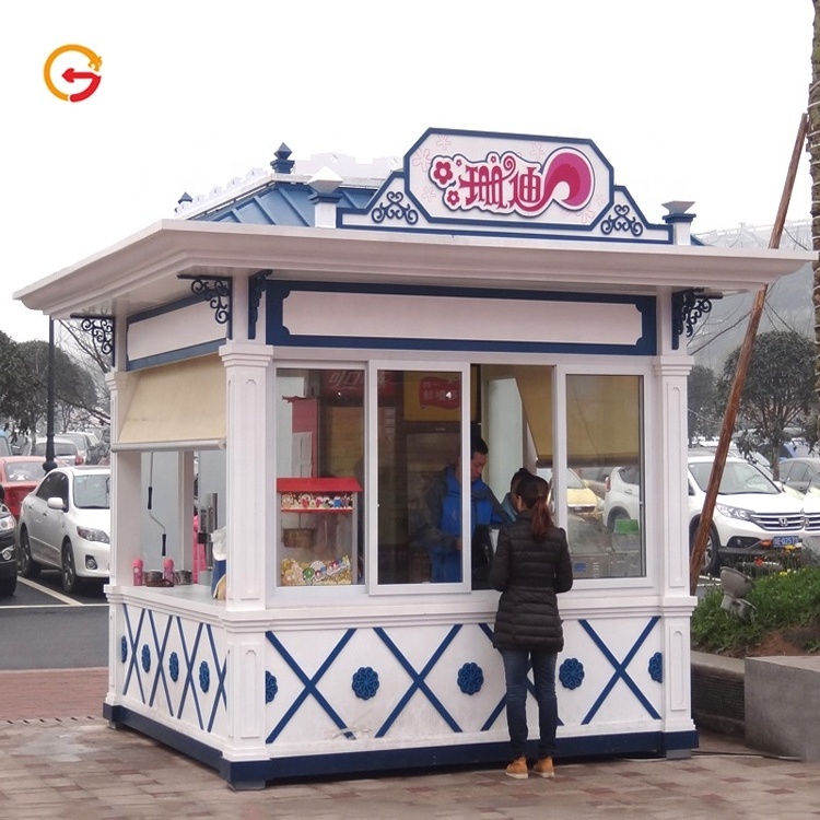 JAGUARSIGN Manufacturer Custom Coffee Shop Kiosk Outdoor Food Booth Kiosk Ice Cream Kiosk