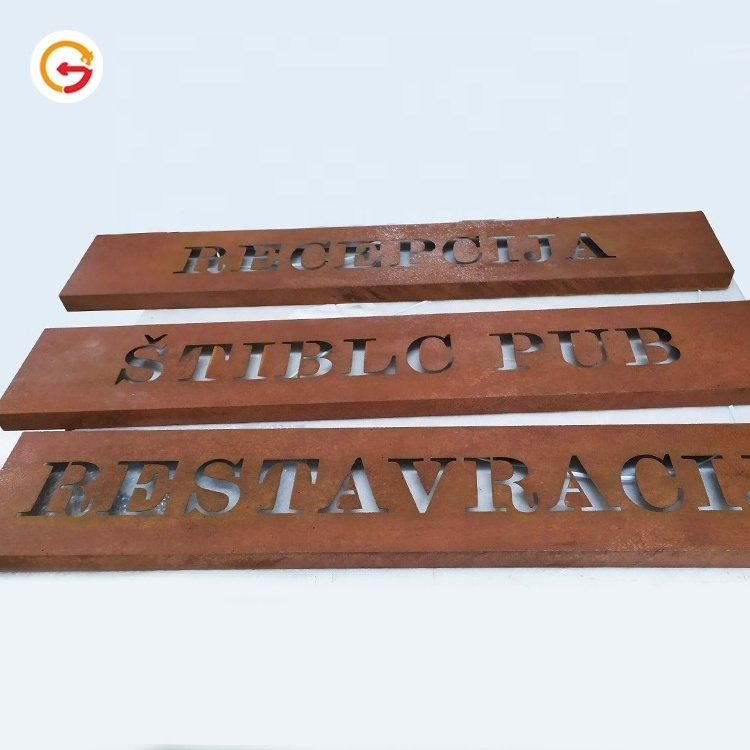 JAGUARSIGN Manufacturer Custom Outdoor Decoration Backlit Sign Stainless Steel Sign Board Restaurant Rustic Wall Sign