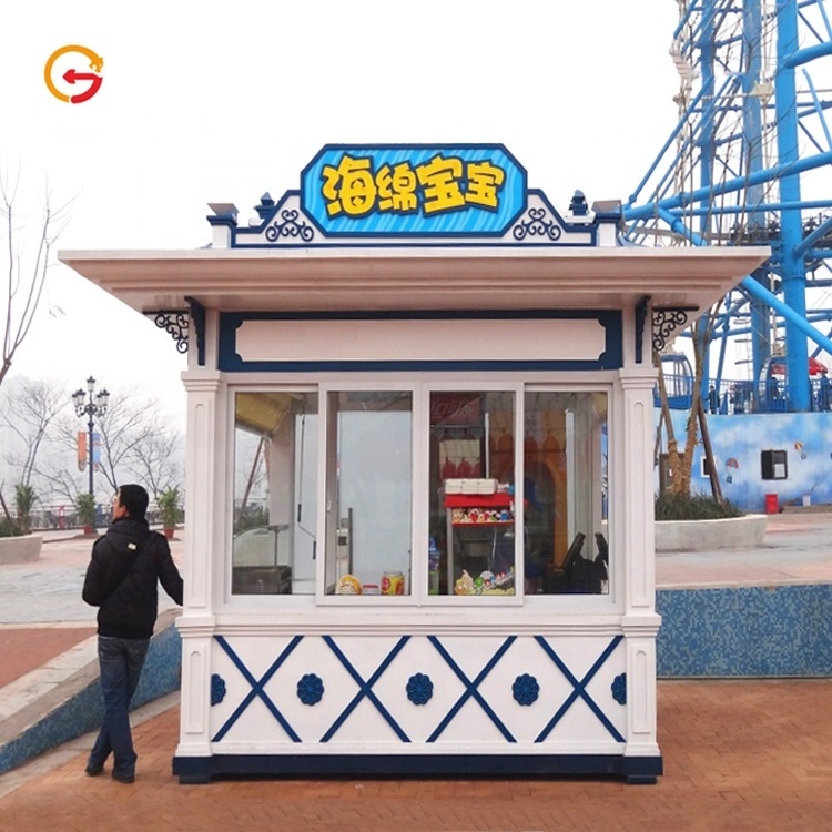 JAGUARSIGN Manufacturer Custom Outdoor Retail Snack Kiosk Theme Park Street Food Kiosk Coffee Shop Kiosk for Sale