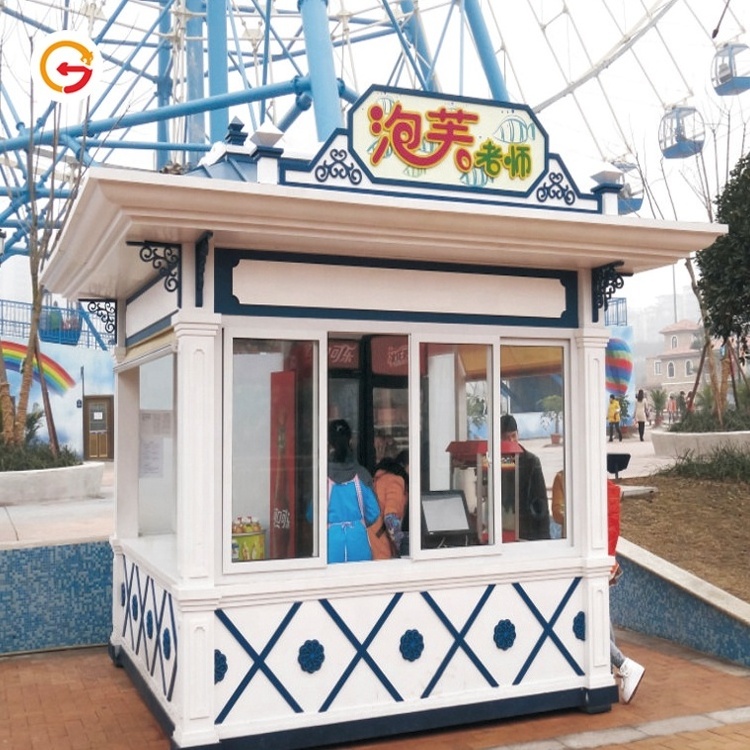 JAGUARSIGN Manufacturer Custom Coffee Shop Kiosk Outdoor Food Booth Kiosk Ice Cream Kiosk