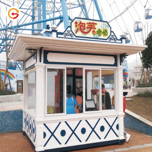 JAGUARSIGN Manufacturer Custom Outdoor Retail Snack Kiosk Theme Park Street Food Kiosk Coffee Shop Kiosk for Sale