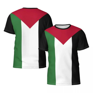 Customized Palestine Print Logo Shirts for Men Free Palestine T-Shirt Football Shirt Palestine