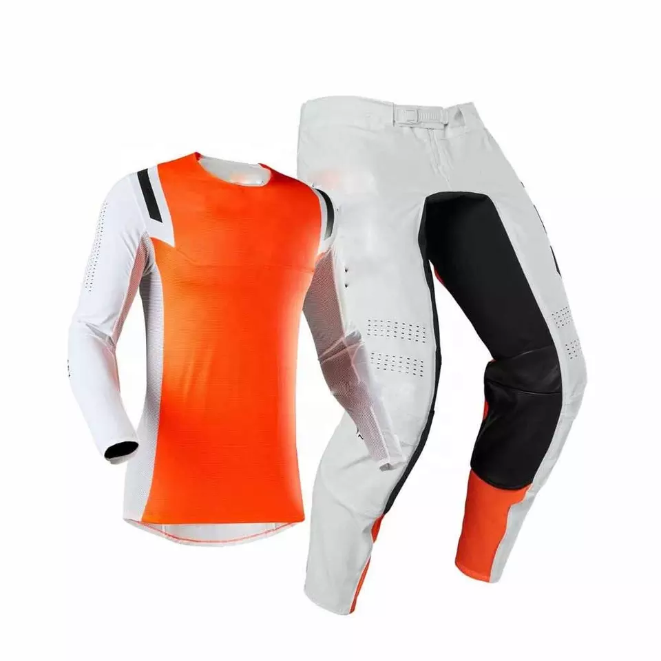 Quality Motocross Gear Unisex Motocross Shirt & Pant Wholesale Blank Motocross Jersey Auto Racing Wear