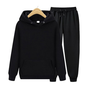 Unisex Hoodies Tracksuit Sweatsuits Women's and Men's 2-Piece Hooded Sweatshirt and Sweatpants Set