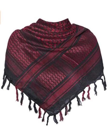 Top Quality Shemagh  Material Made 100% Cotton Men Arabic Shemagh Palestine Scarf Islamic Mens Scarf Shemagh