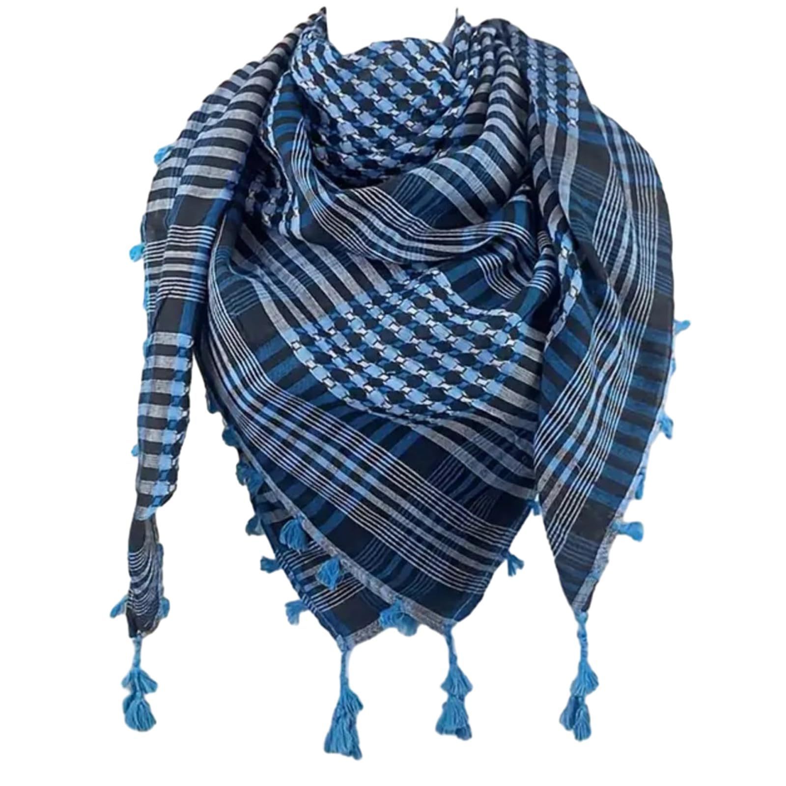 Top Quality Shemagh  Material Made 100% Cotton Men Arabic Shemagh Palestine Scarf Islamic Mens Scarf Shemagh