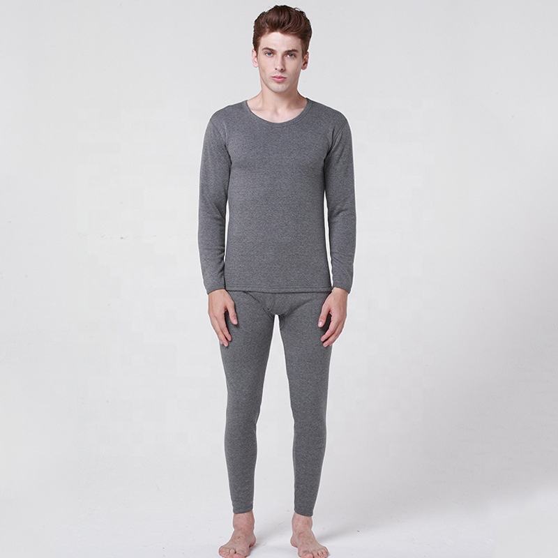 Wool Long Sleeve Underwear Man Long Johns Merino Soft Lightweight Thin Base Layer Tops & Bottoms Underwear Set Long Johns