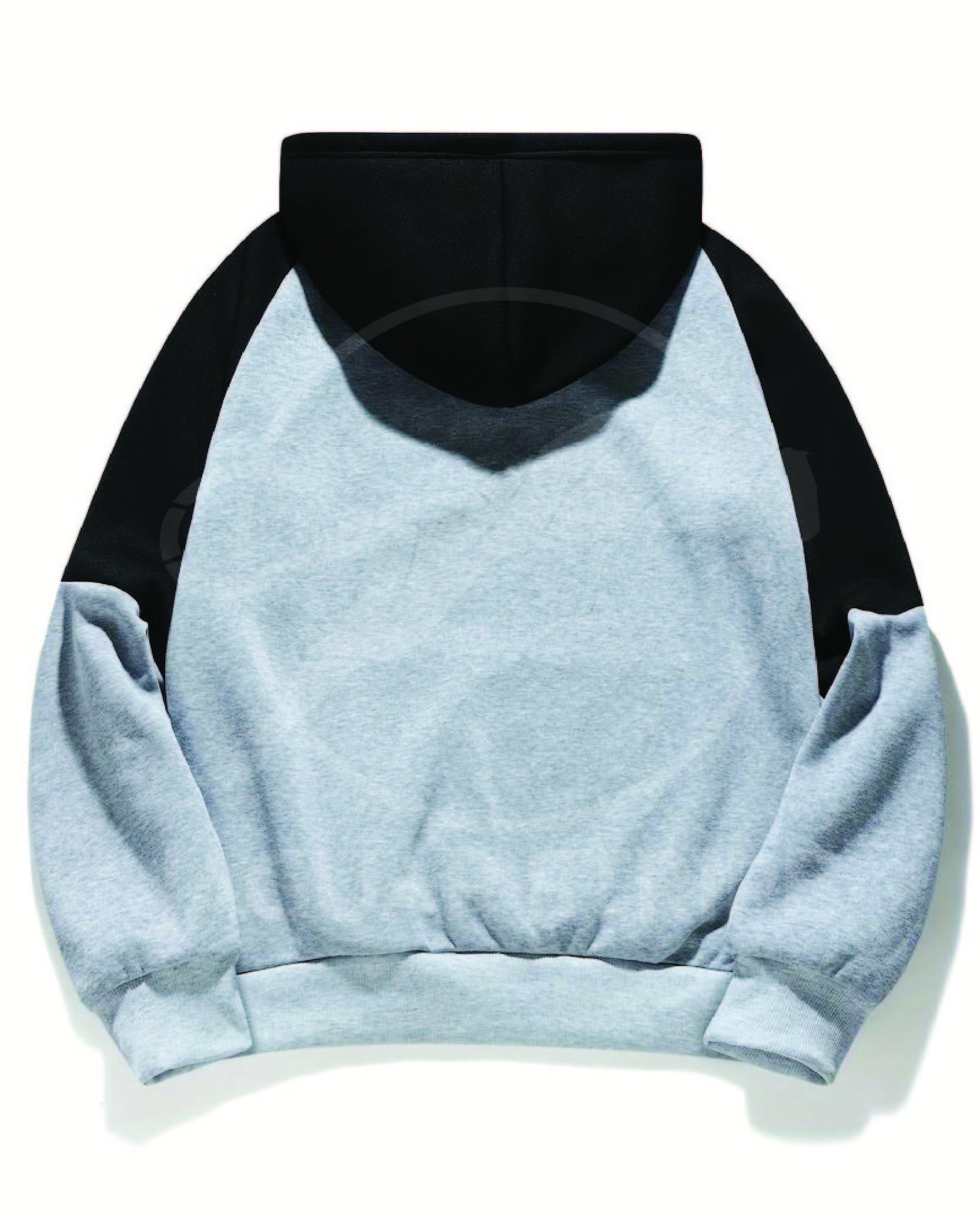 Baggy Style Color Block 100% Cotton Hoodie Pullover Down Shoulder 2024 Street Fashion Hoodie Free Sample Hoodie