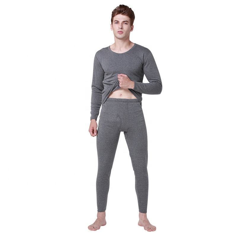 Wool Long Sleeve Underwear Man Long Johns Merino Soft Lightweight Thin Base Layer Tops & Bottoms Underwear Set Long Johns