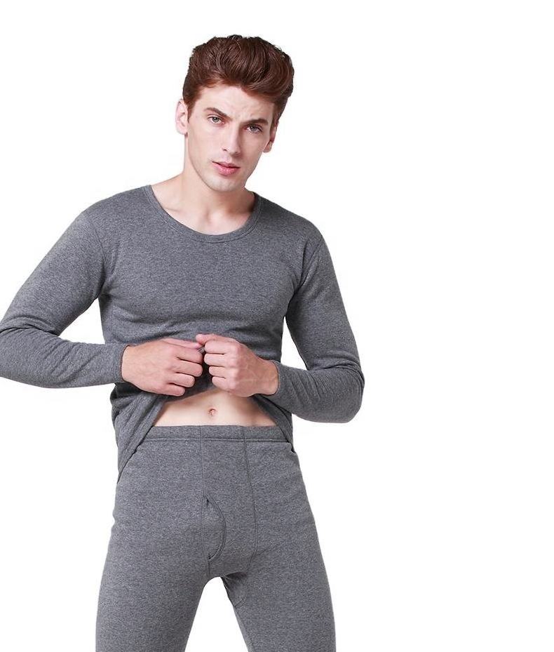 Wool Long Sleeve Underwear Man Long Johns Merino Soft Lightweight Thin Base Layer Tops & Bottoms Underwear Set Long Johns